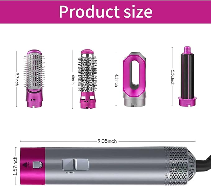 Alphatech™ Hot Hair Brush 5 in 1 – فرشاة الشعر الساخنة 5 في 1