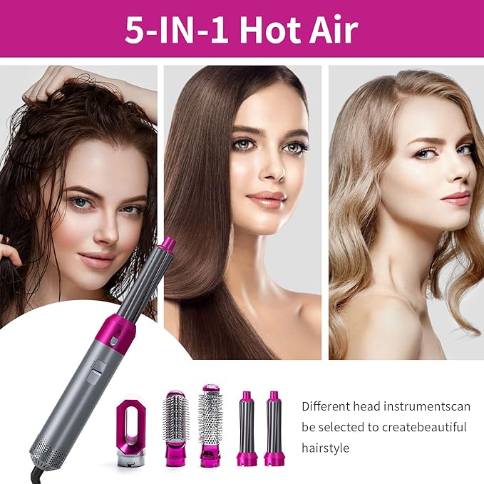 Alphatech™ Hot Hair Brush 5 in 1 – فرشاة الشعر الساخنة 5 في 1