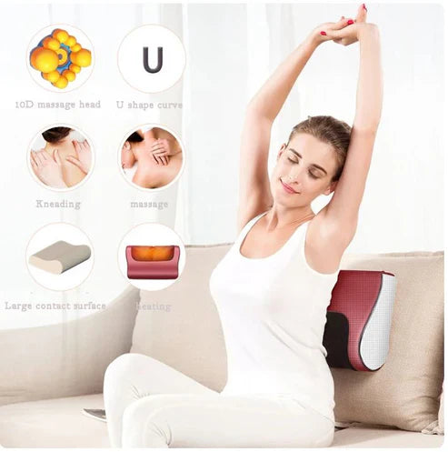 Alphatech™ Red Pillow Massager – جهاز تدليك الوسادة الحمراء
