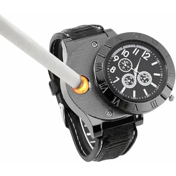 Alphatech™Men's Military USB Lighter Watch