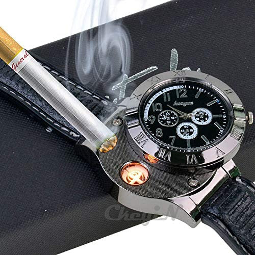 Alphatech™Men's Military USB Lighter Watch