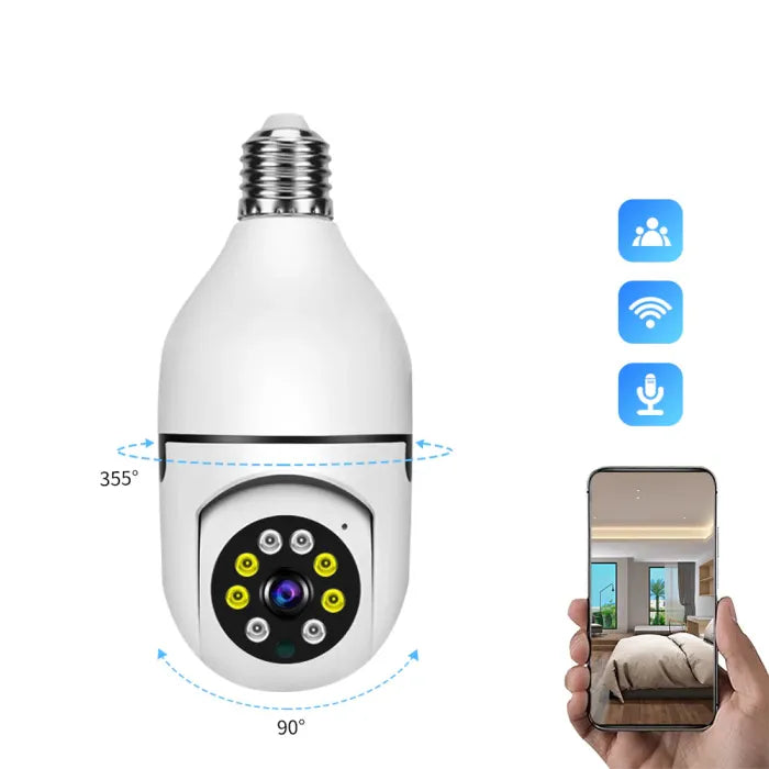 Alphatech™ Night Vision Wireless Bulb Camera