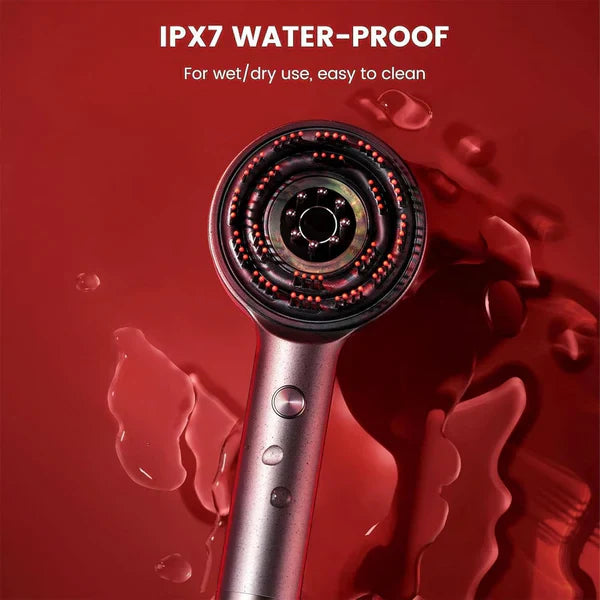 Alphatech™ Scalp Massager Brush (Red) – فرشاة تدليك فروة الرأس (حمراء)